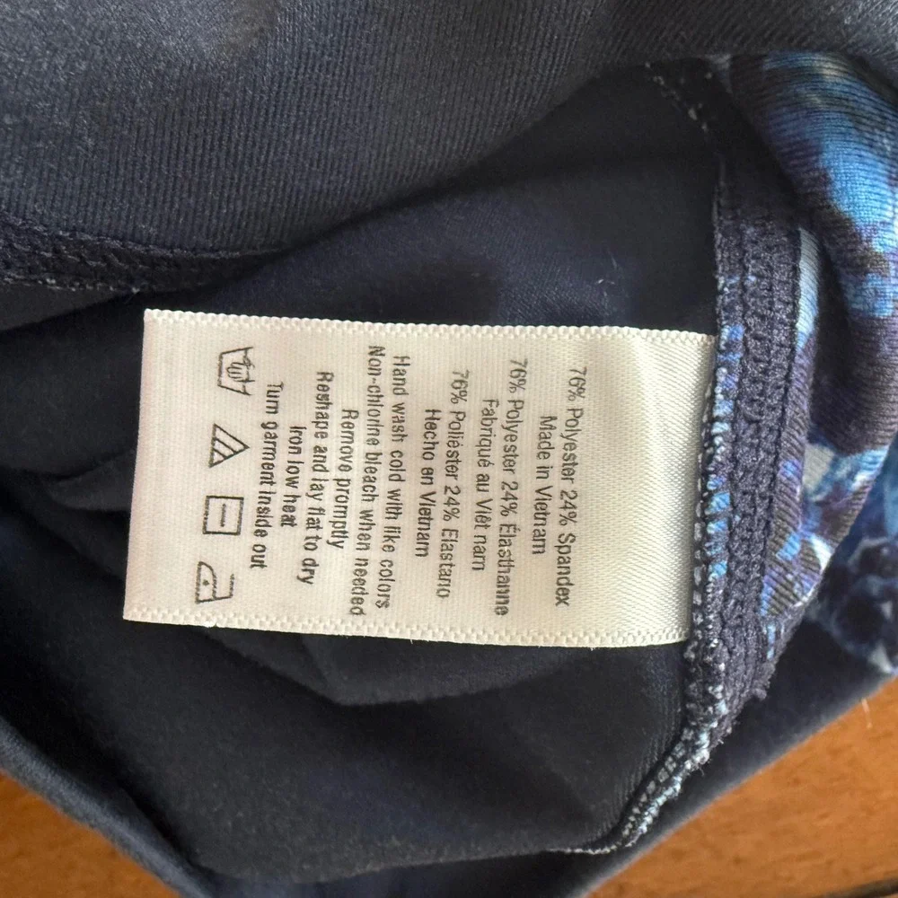 Alo Yoga Navy Blue Crystal Geode Print High Waist Airbrush Leggings Small - Picture 7 of 7